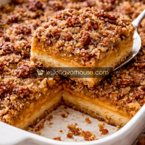 Keto Pumpkin Crunch Cake