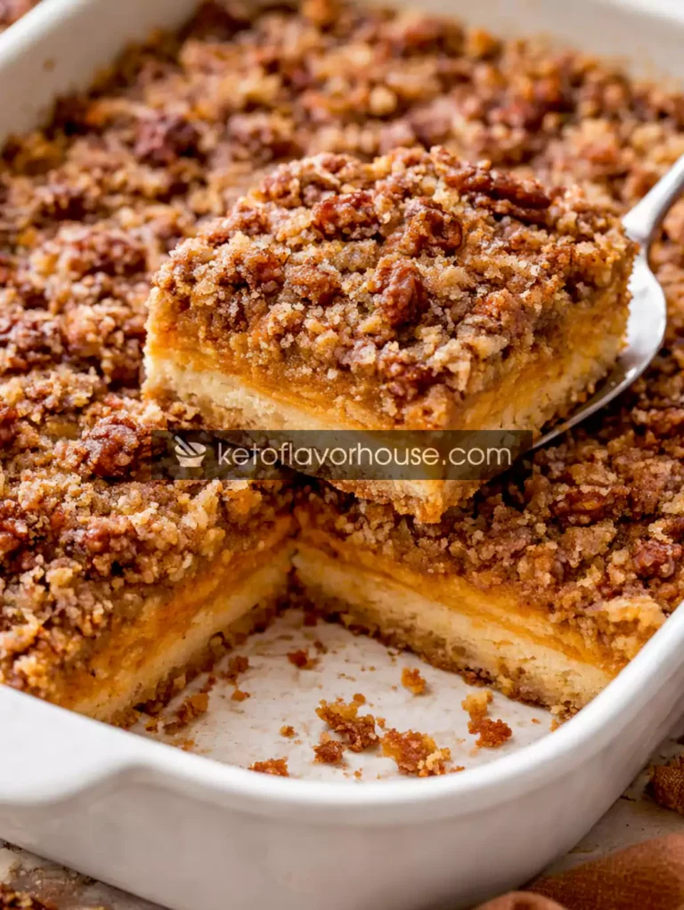 Keto Pumpkin Crunch Cake