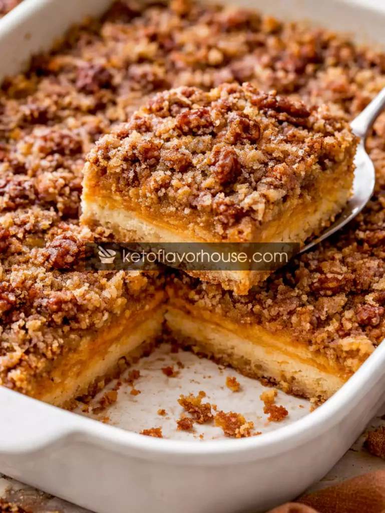 Keto Pumpkin Crunch Cake