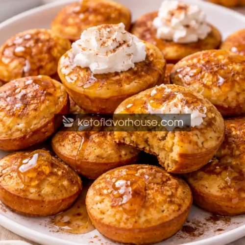 Keto Pumpkin Spice Cottage Cheese Pancake Bites