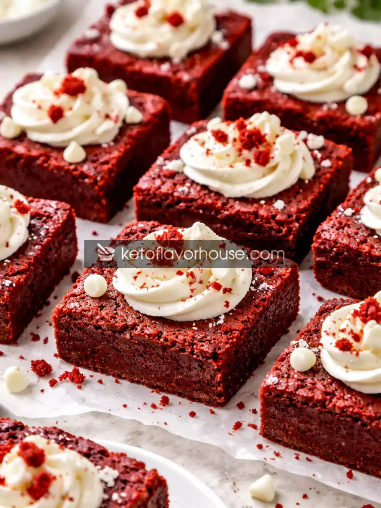Keto Red Velvet Brownies