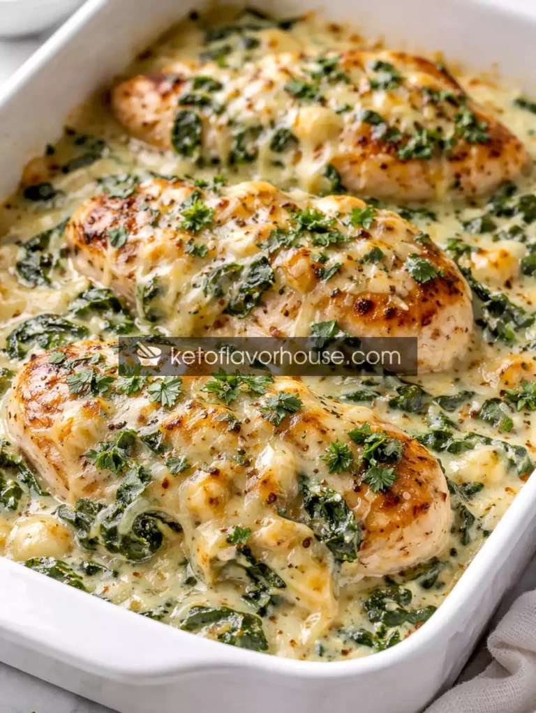 Keto Spinach Artichoke Chicken