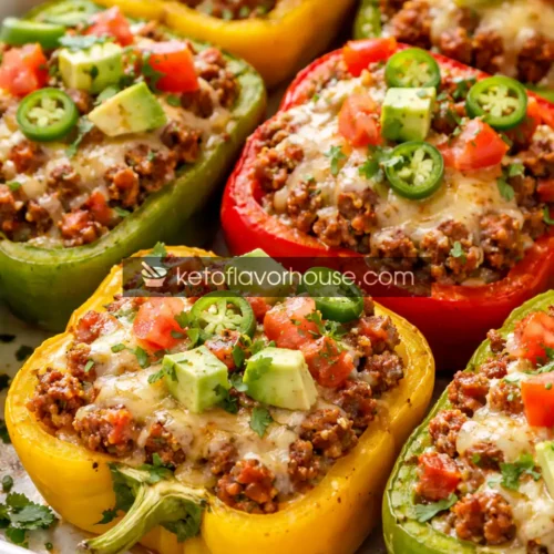 Keto Taco Stuffed Bell Peppers
