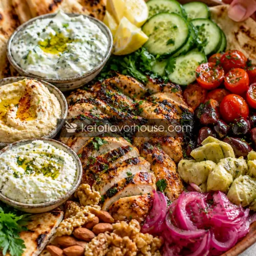 Anti-Inflammatory Greek Chicken Mezze Board