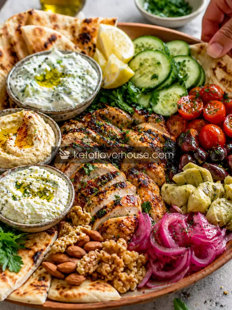 Anti-Inflammatory Greek Chicken Mezze Board