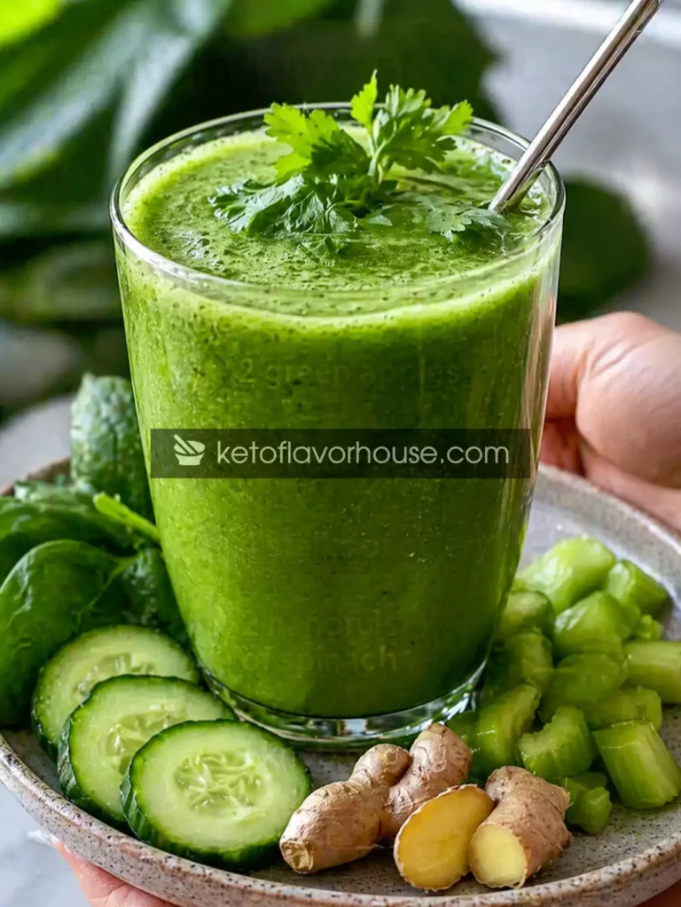 Anti-Inflammatory Green Juice Recipe