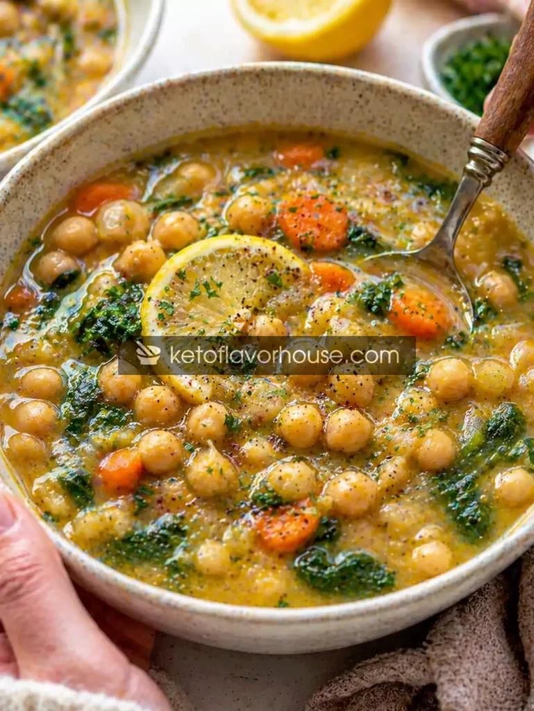 Anti-Inflammatory Lemony Chickpea Soup