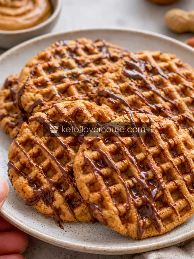 Anti-Inflammatory Peanut Butter Waffle Cookies