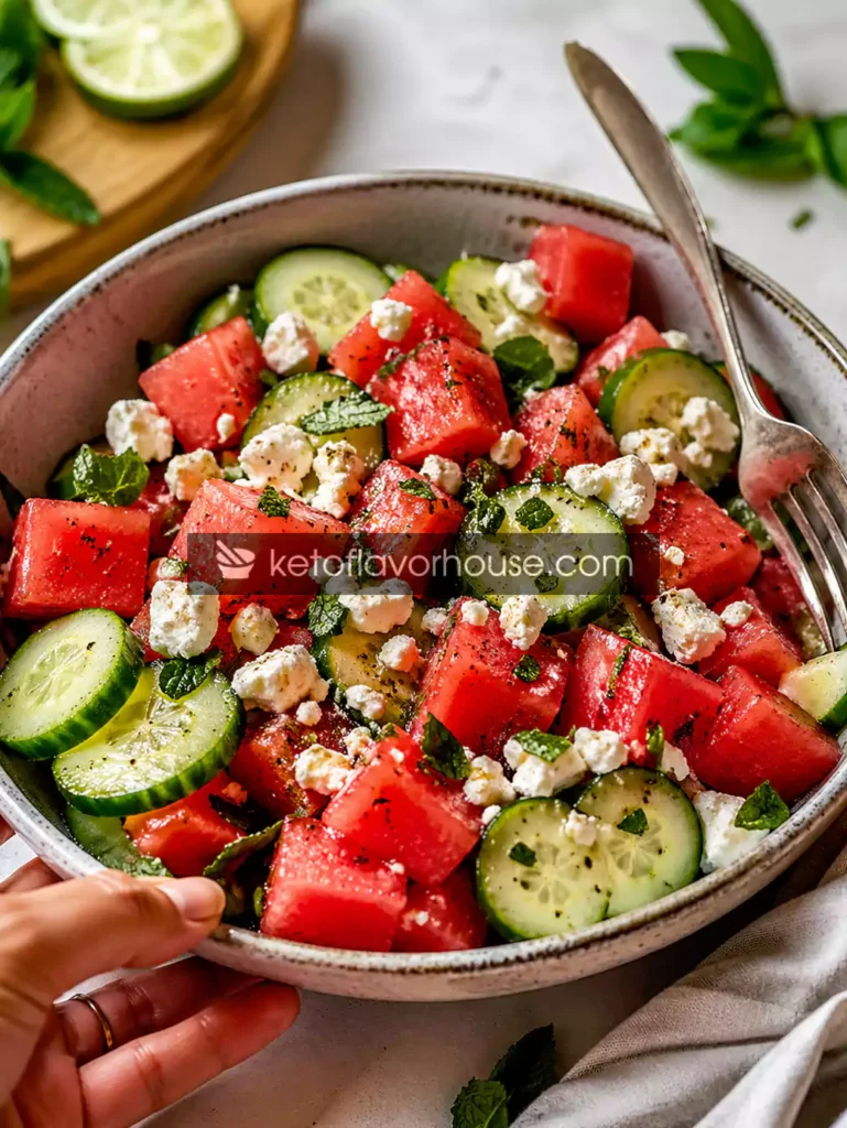Anti-Inflammatory Watermelon Cucumber Salad