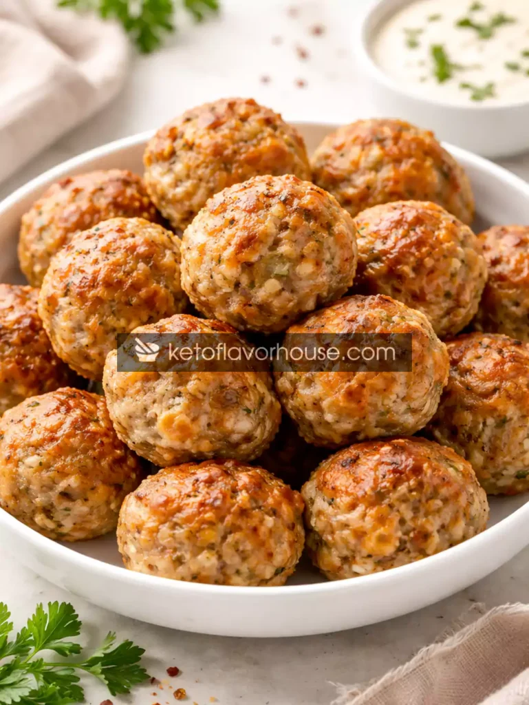 High-Protein 4-Ingredient Sausage Balls