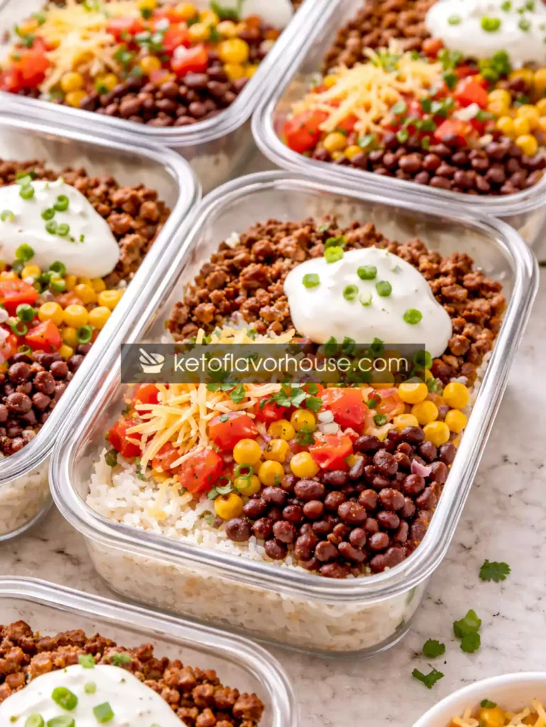 High-Protein Beef Burrito Bowls