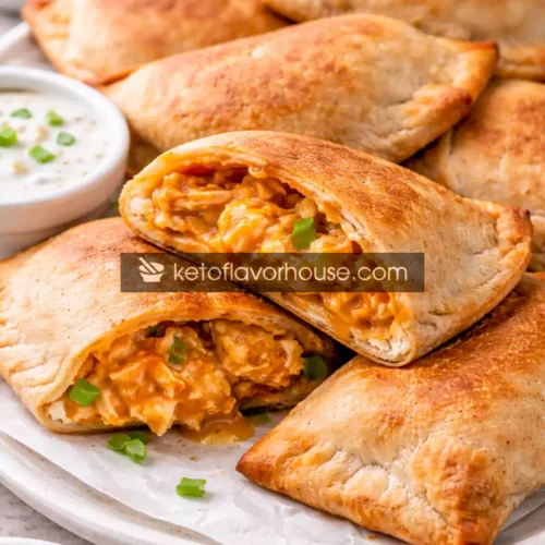 High-Protein Buffalo Chicken Pockets