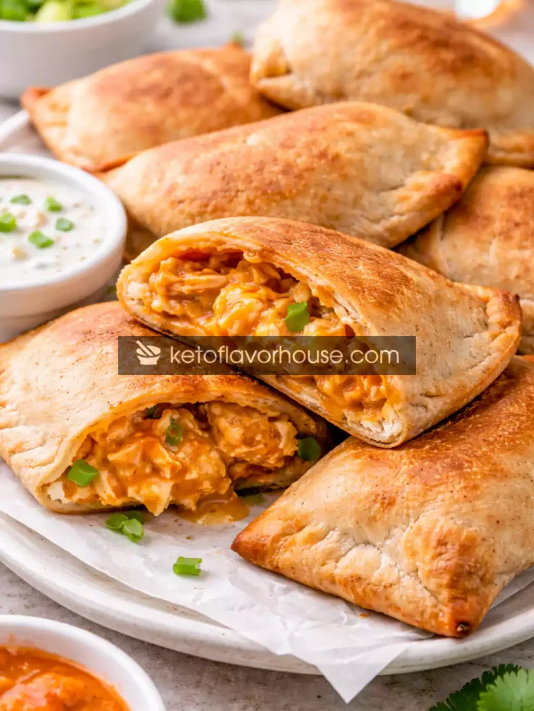 High-Protein Buffalo Chicken Pockets