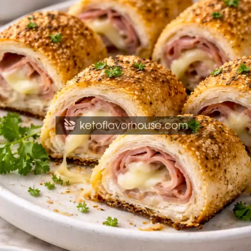High-Protein Chicken Cordon Bleu Rolls