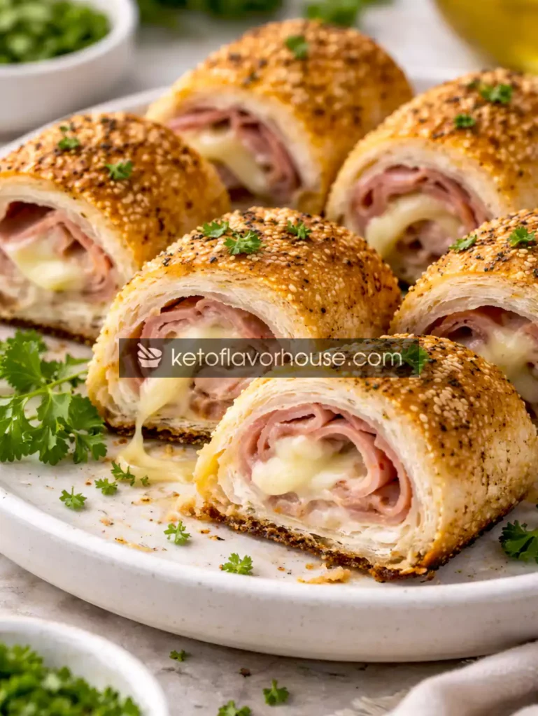 High-Protein Chicken Cordon Bleu Rolls