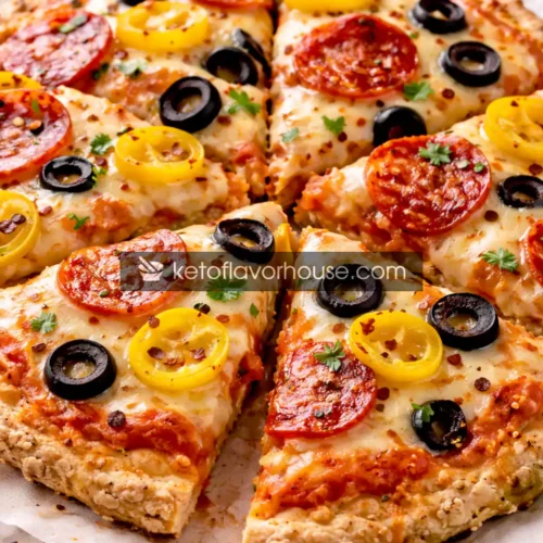 High-Protein Chicken Crust Pizza with Creamy Tomato Sauce