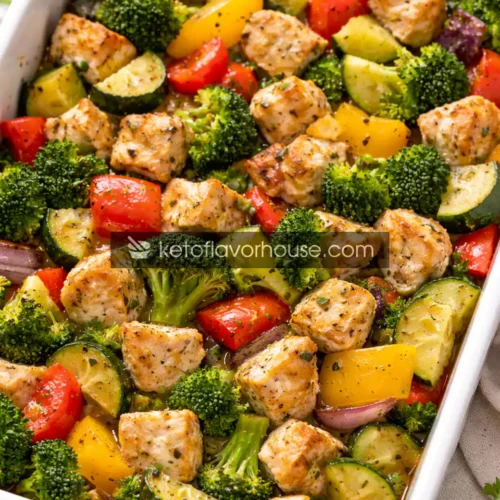 High-Protein Chicken & Veggie Bake