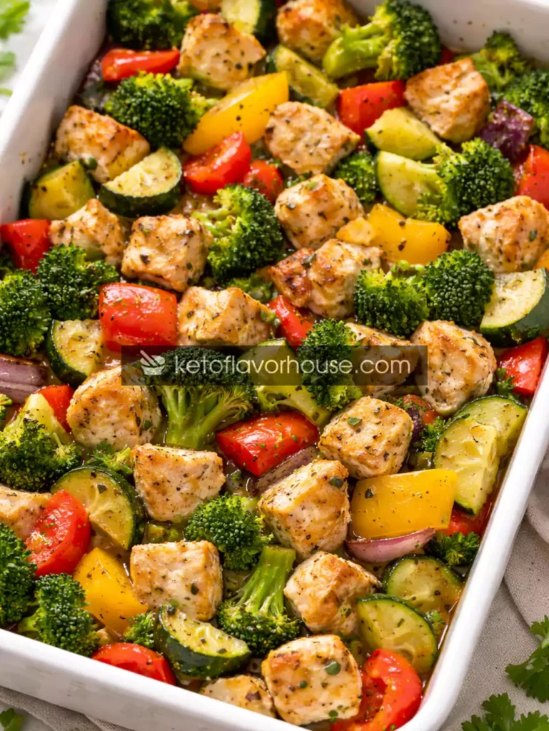 High-Protein Chicken & Veggie Bake