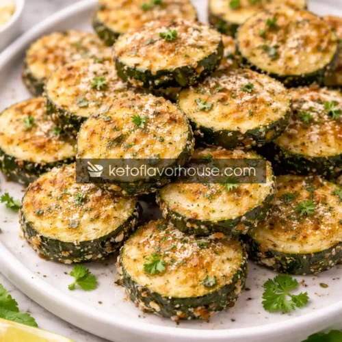 High-Protein Crispy Parmesan Zucchini Rounds
