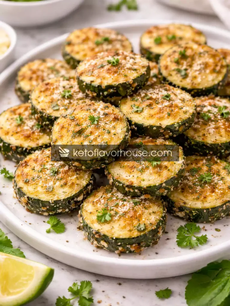 High-Protein Crispy Parmesan Zucchini Rounds