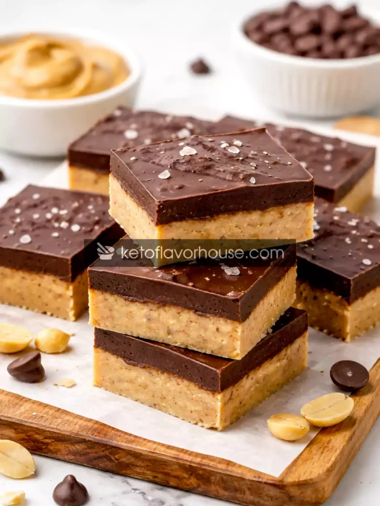 High-Protein No-Bake Chocolate Peanut Butter Bars