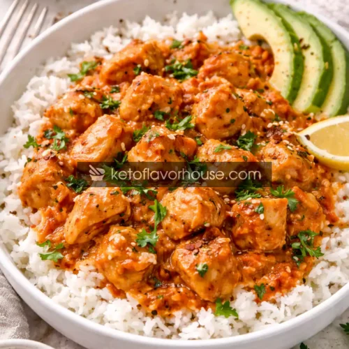 High-Protein Saucy Chicken & Rice Bowl