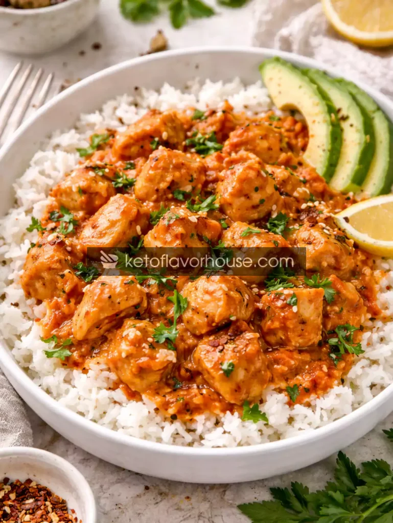 High-Protein Saucy Chicken & Rice Bowl