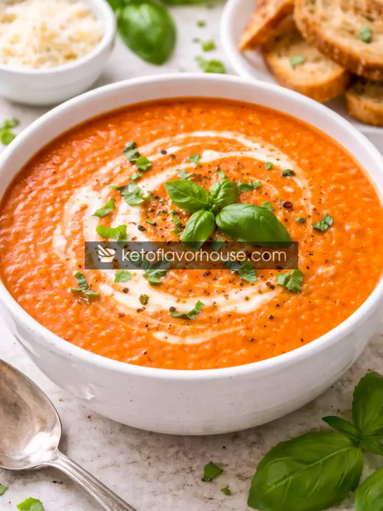 High-Protein Tomato Basil Bisque