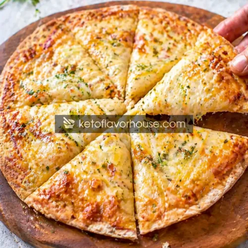 Keto Air Fryer Cheesy Tortilla Garlic Bread