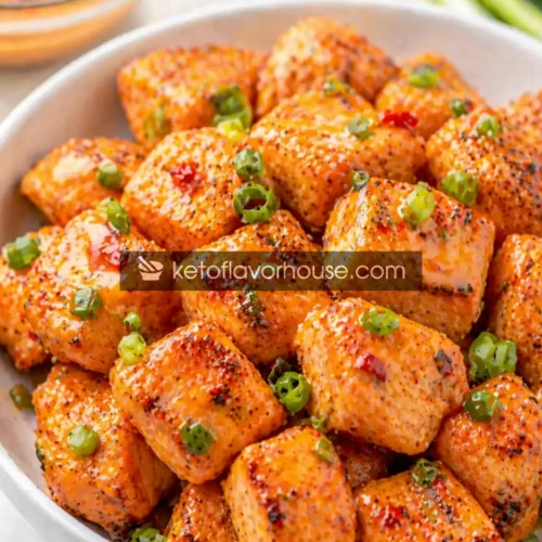 Keto Bang Bang Salmon Bites
