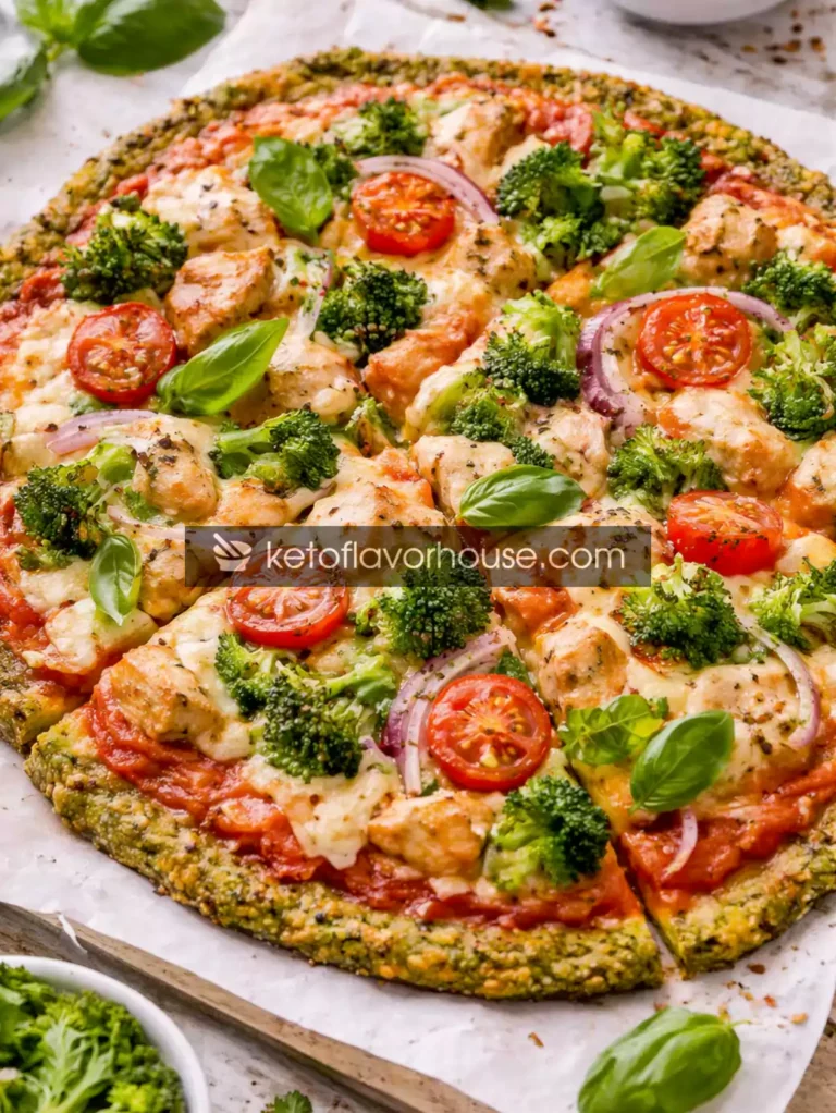 Keto Broccoli Pizza