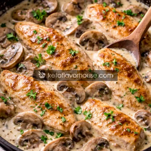 Keto Chicken and Mushroom Skillet
