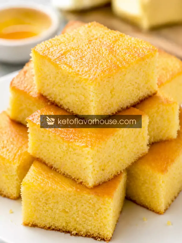Keto Honey Butter Snack Cake Squares