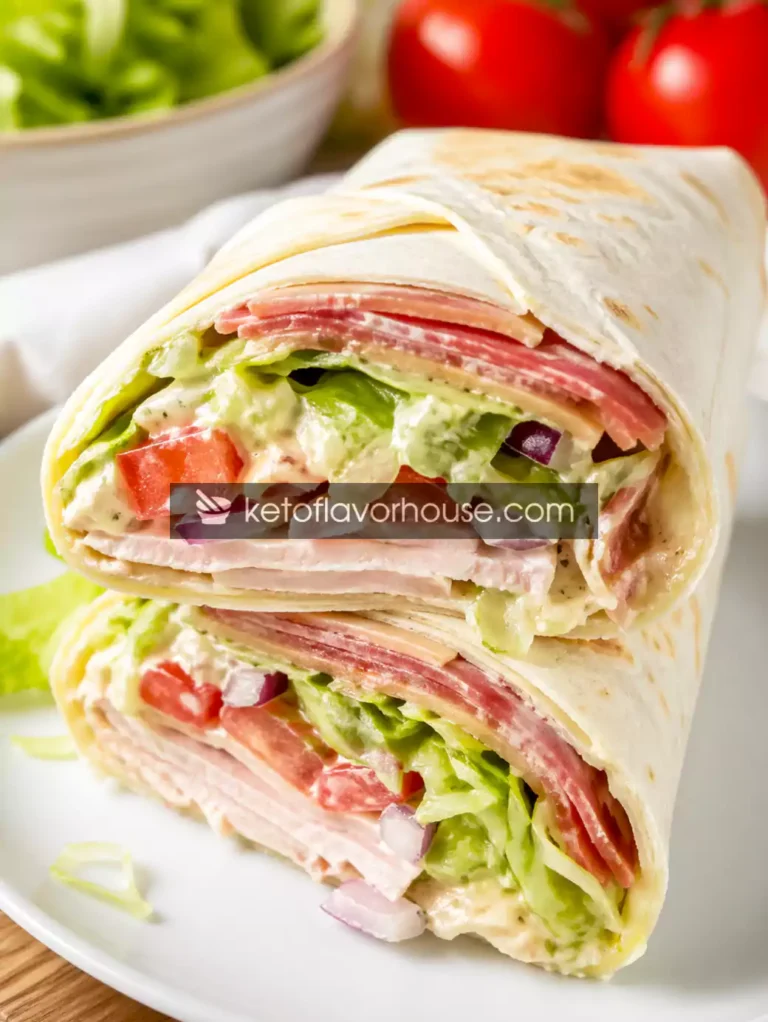 Keto Italian Grinder Wrap