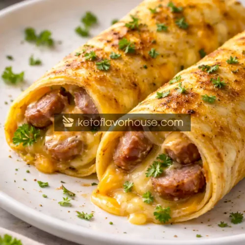 Keto Sausage Burrito