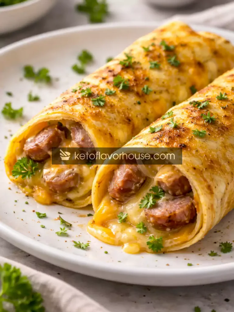 Keto Sausage Burrito