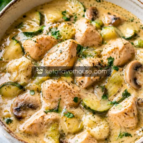 Keto Slow Cooker Chicken Stew