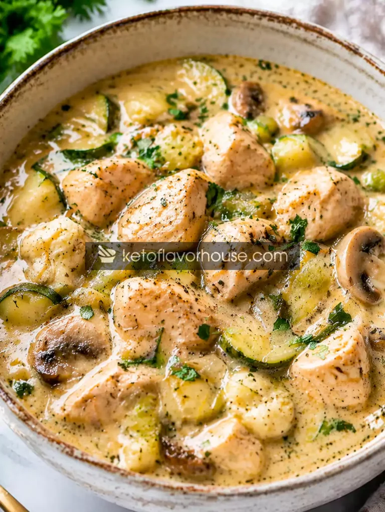 Keto Slow Cooker Chicken Stew