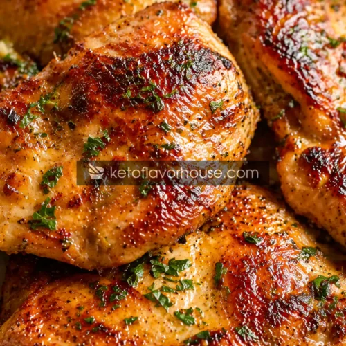 Keto Smoky Ranch Garlic Smash Chicken