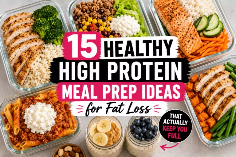 15 Healthy High Protein Meal Prep Ideas for Fat Loss That Actually Keep You Full