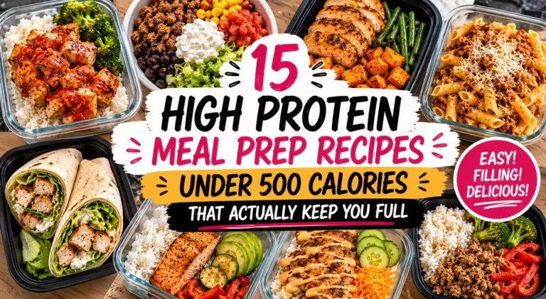 15 High Protein Meal Prep Recipes Under 500 Calories That Actually Keep You Full