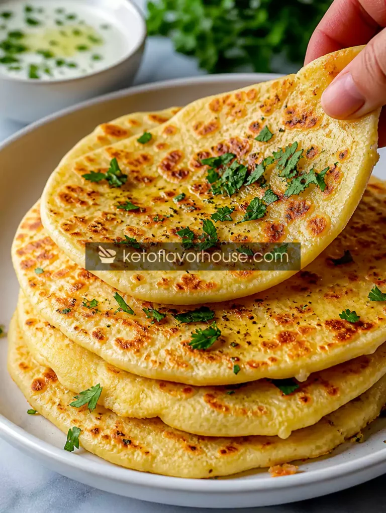 2 Ingredient Keto Flatbread