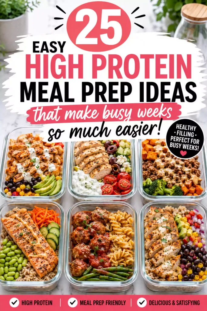 25 Easy High Protein Meal Prep Ideas That Make Busy Weeks So Much Easier