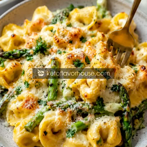 Anti-Inflammatory Baked Tortellini with Asparagus Recipe