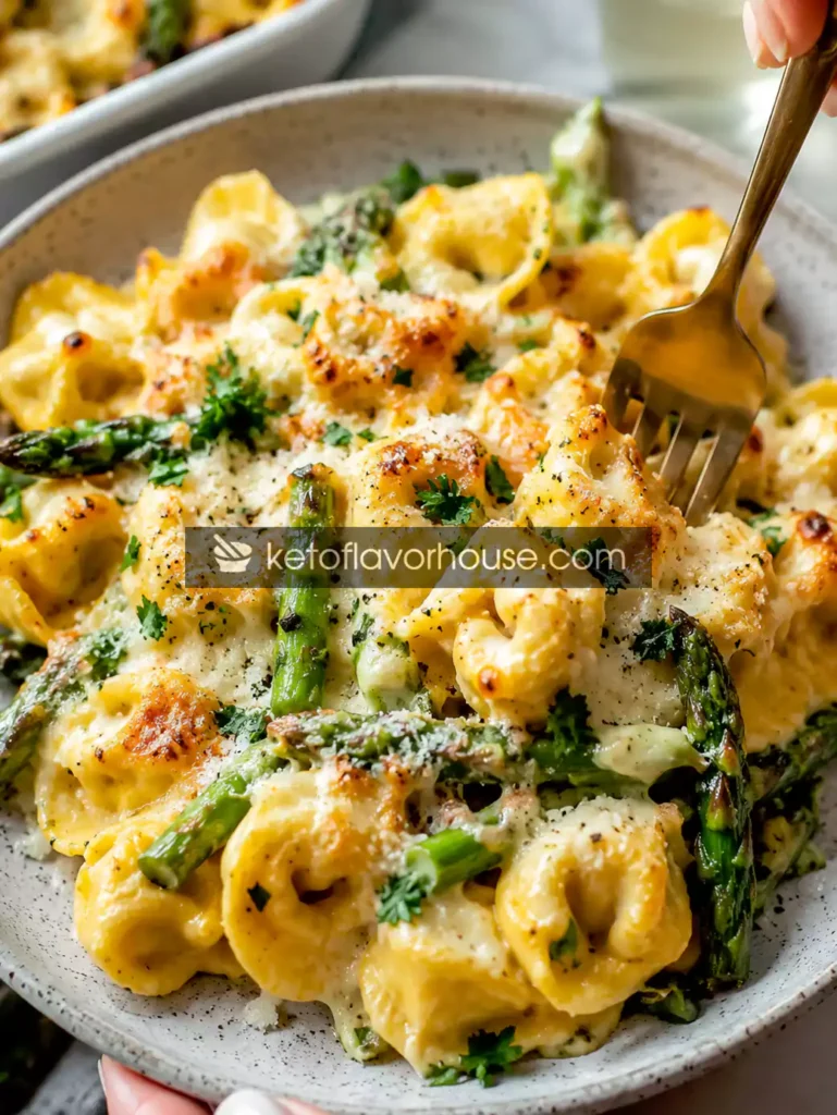 Anti-Inflammatory Baked Tortellini with Asparagus Recipe