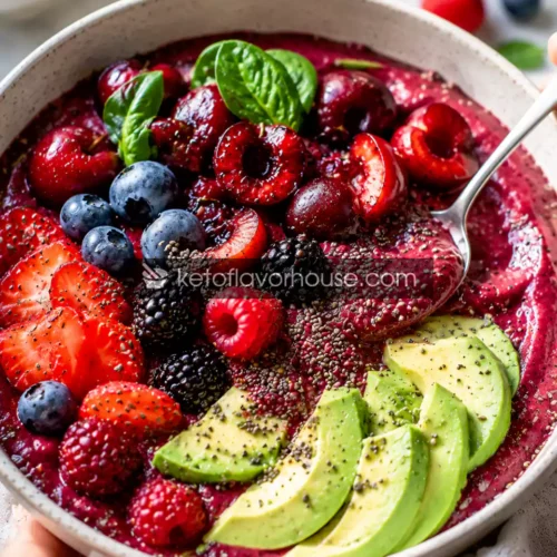 Anti-Inflammatory Cherry Berry Smoothie Bowl Recipe