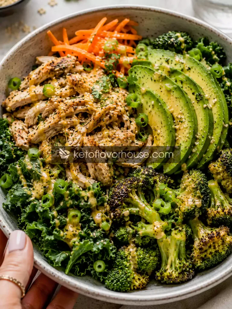 Anti-Inflammatory Chicken Avocado Veggie Bowl Recipe