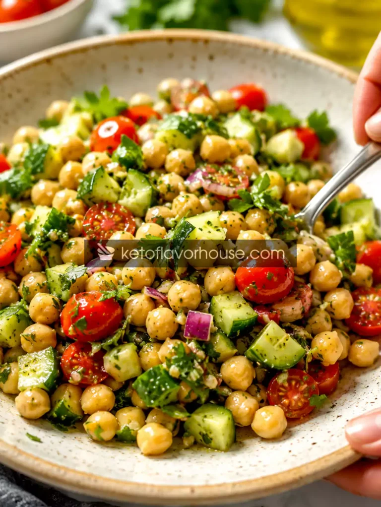 Anti-Inflammatory Chickpea Salad Recipe