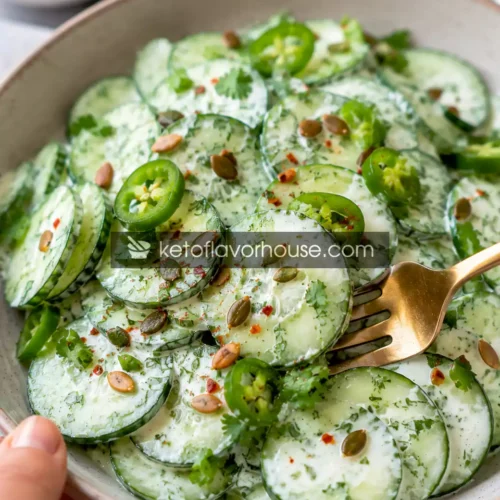 Anti-Inflammatory Creamy Cucumber Salad Recipe