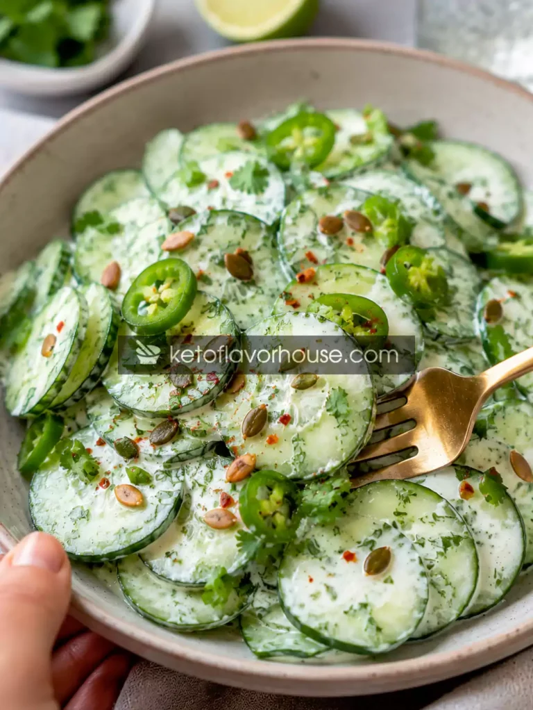 Anti-Inflammatory Creamy Cucumber Salad Recipe